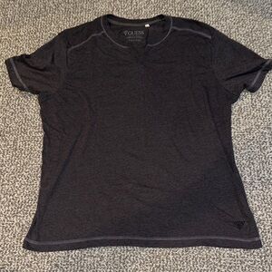 GUESS Men's Charcoal Short Sleeve Tee